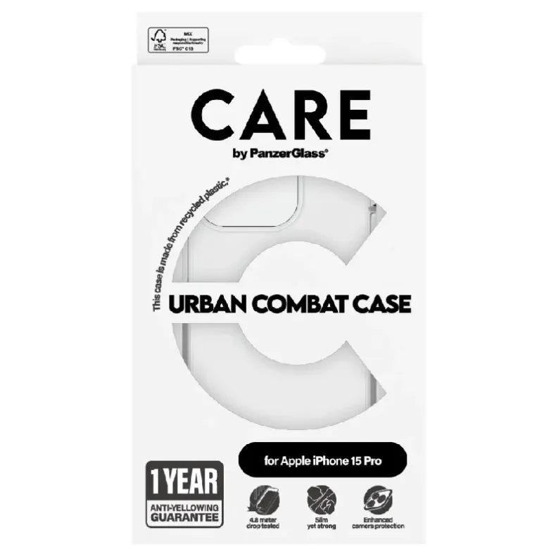 CARE by PanzerGlass iPhone 15 Pro Urban Combat dėklas, nuotrauka 3