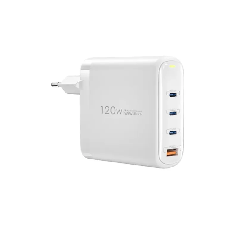 Wiwu GaN tinklo įkroviklis 3xUSB-C  USB-A jungtis - 120W,1 nuotrauka