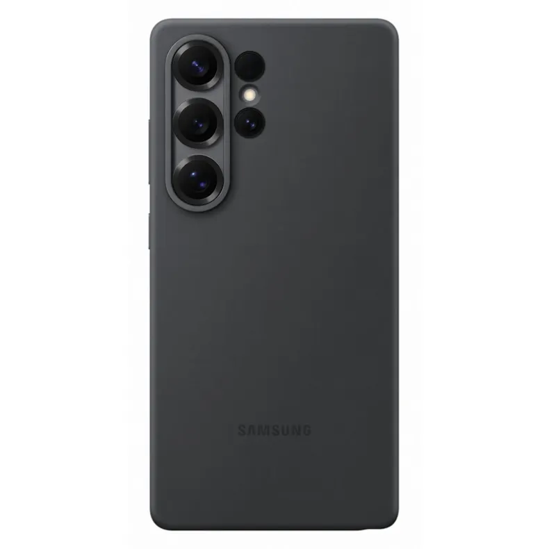  Samsung Galaxy S25 Ultra silikoninis dėklas, juoda, 1 nuotrauka