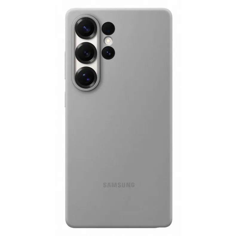 Samsung Galaxy S25 Ultra silikoninis dėklas, pilka, 1 nuotrauka