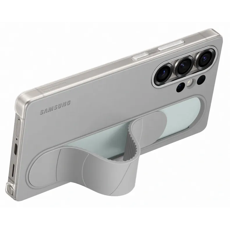 Samsung Galaxy S25 Ultra standing grip dėklas, pilka, 4 nuotrauka