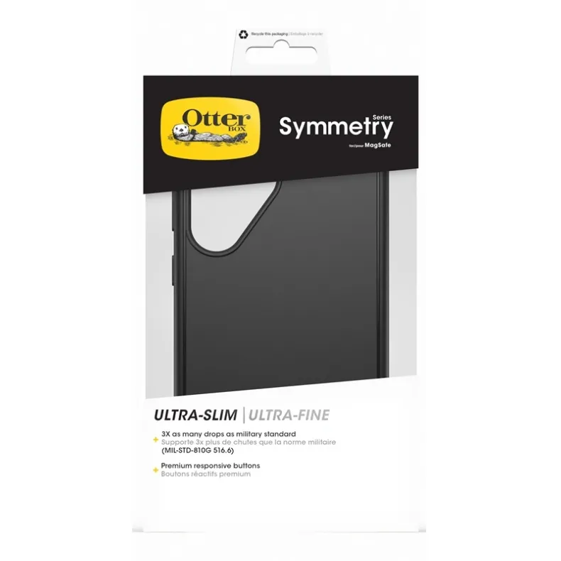 Samsung Galaxy S25 symmetry magnet dėklas, juoda, 5 nuotrauka