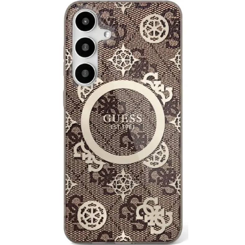 Guess Samsung Galaxy S25 Ultra Peony MagSafe pilkas dėklas, nuotrauka 1