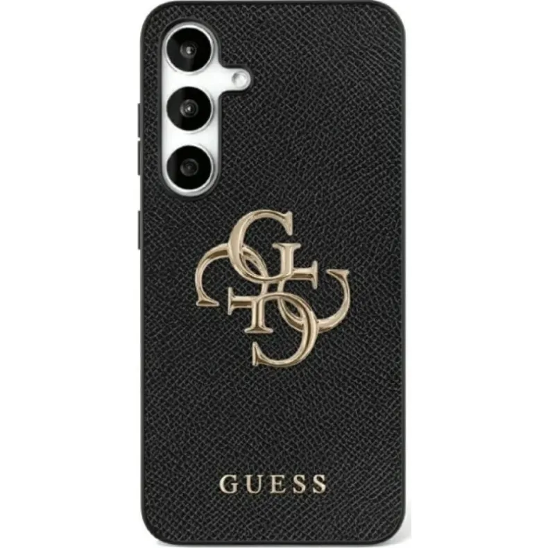 Guess Samsung Galaxy S25 Ultra Grained Big 4G logo dėklas juodas, nuotrauka 1