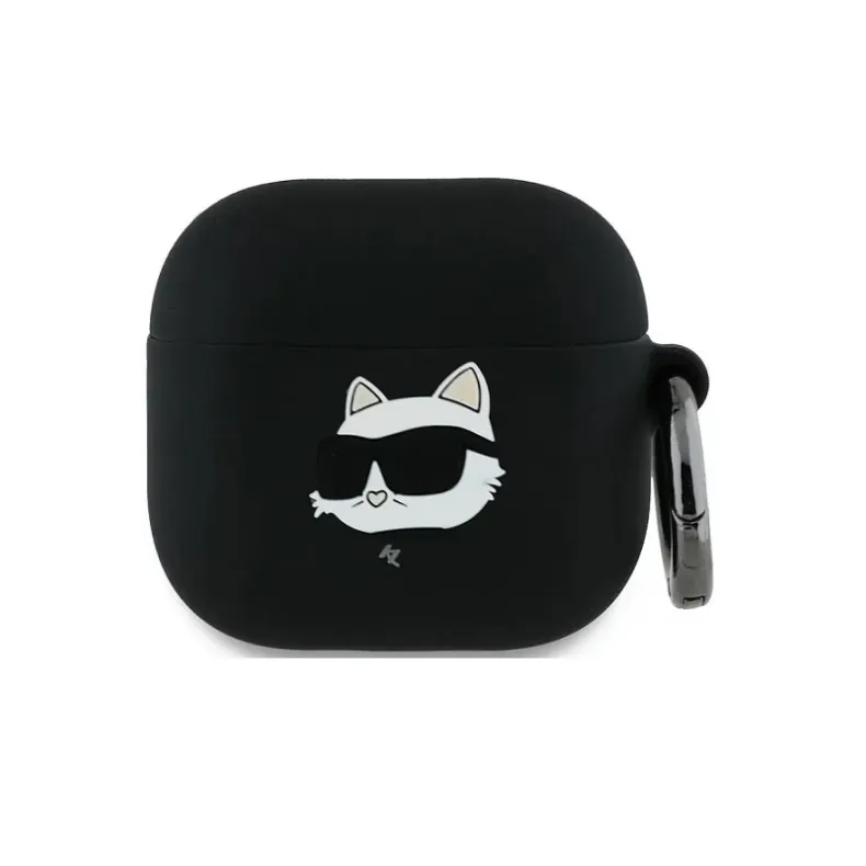 Karl Lagerfeld AirPods 4 Choupette Head dėklas,1 nuotrauka