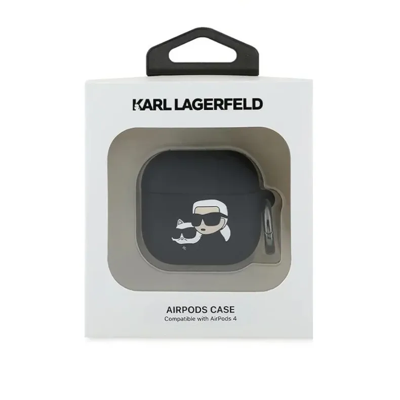 Karl Lagerfeld AirPods 4 Double Heads dėklas,2 nuotrauka