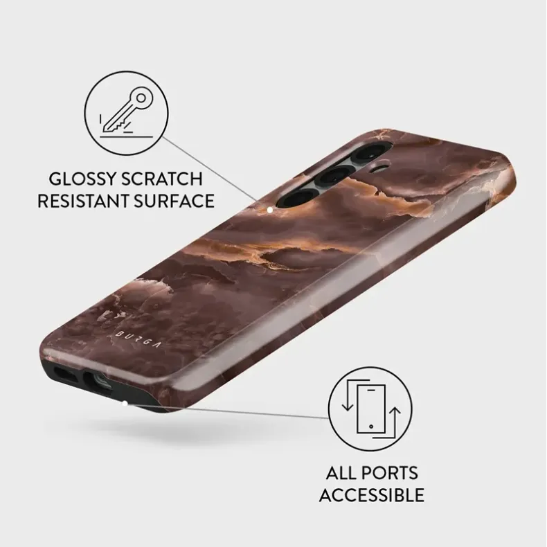 Burga Samsung Galaxy S25 Tough dėklas - Fire Wood, nuotrauka 2