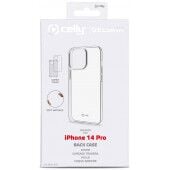 CELLY iPhone 14 Pro silikoninis dėklas skaidrus