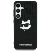  Karl Lagerfiel Samsung S25 ultra Choupette head dėklas, juodas, 1 nuotrauka