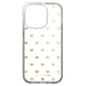 iDeal of Sweden iPhone 14 Pro clear dėklas - Golden Hearts, 1 nuotrauka