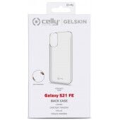 CELLY Samsung Galaxy S21 FE silikoninis dėklas skaidrus