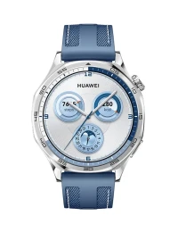 Huawei GT5 išmanusis laikrodis 46mm, sidabrinis mėlyna apyrankė, 1 nuotrauka