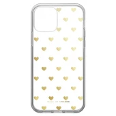 iDeal of Sweden iPhone 12-12 Pro clear dėklas, Golden Hearts, 1 nuotrauka