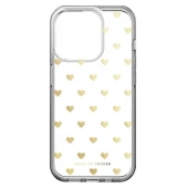 iDeal of Sweden iPhone 15 Pro clear dėklas - Golden Hearts, 1 nuotrauka