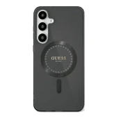 Guess Samsung Galaxy S25 Rhinestones Magsafe dėklas, juoda, 1 nuotrauka