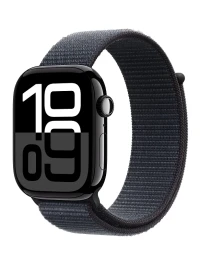  Apple Watch Series 10 GPS 46 mm Black Aluminium Case išmanusis laikrodis, Ink Sport Loop, 1 nuotrau