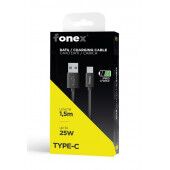 FONEX  USB - Type-C 25W laidas 1.5m