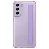 Samsung S21 Fe Clear Strap dėklas_nugarele_violetinė_dirzelis_viletinis