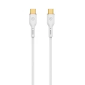 Įkrovimo ir duomenų perdavimo laidas USB-C į USB-C 1,2m 100W - Wiwu, balta, 1 nuotrauka