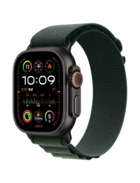 Apple Watch Ultra 2 49mm Cellular eSim Black Titanium Dark Green Alpine loop, 1 nuotrauka