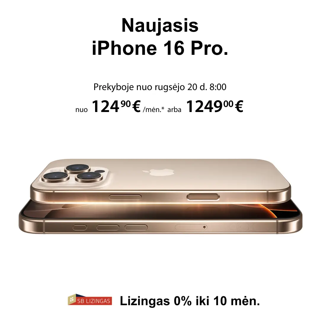 iPhone 16 Pro užsisakykite dabar, Mobili prekyba