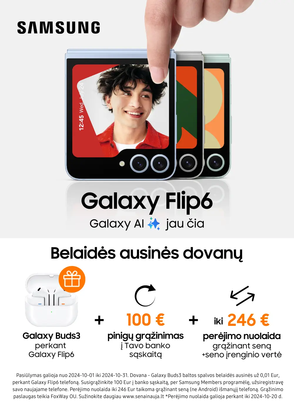 Samsung Galaxy Flip6 akcija, Mobili prekyba