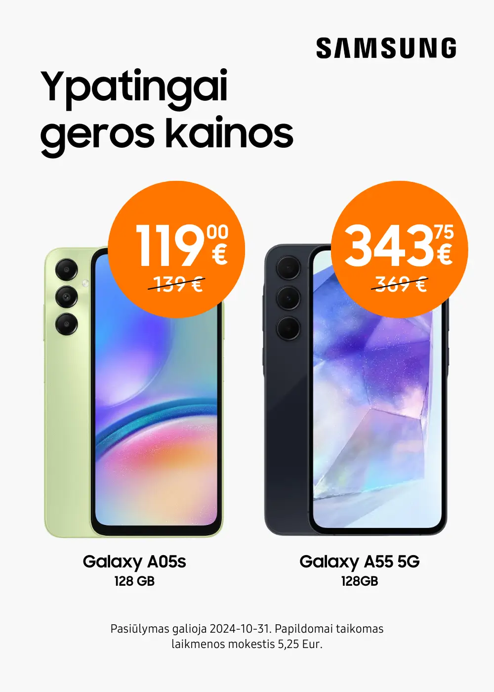 Samsung Galaxy A05s A35 A55 akcija, Mobili prekyba