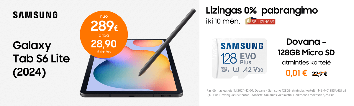 Samsung Galaxy Tab S6 Lite 2024 akcija, Mobili prekyba