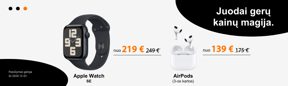 Apple Watch Se | AirPods 3rd Gen akcija, Mobili prekyba