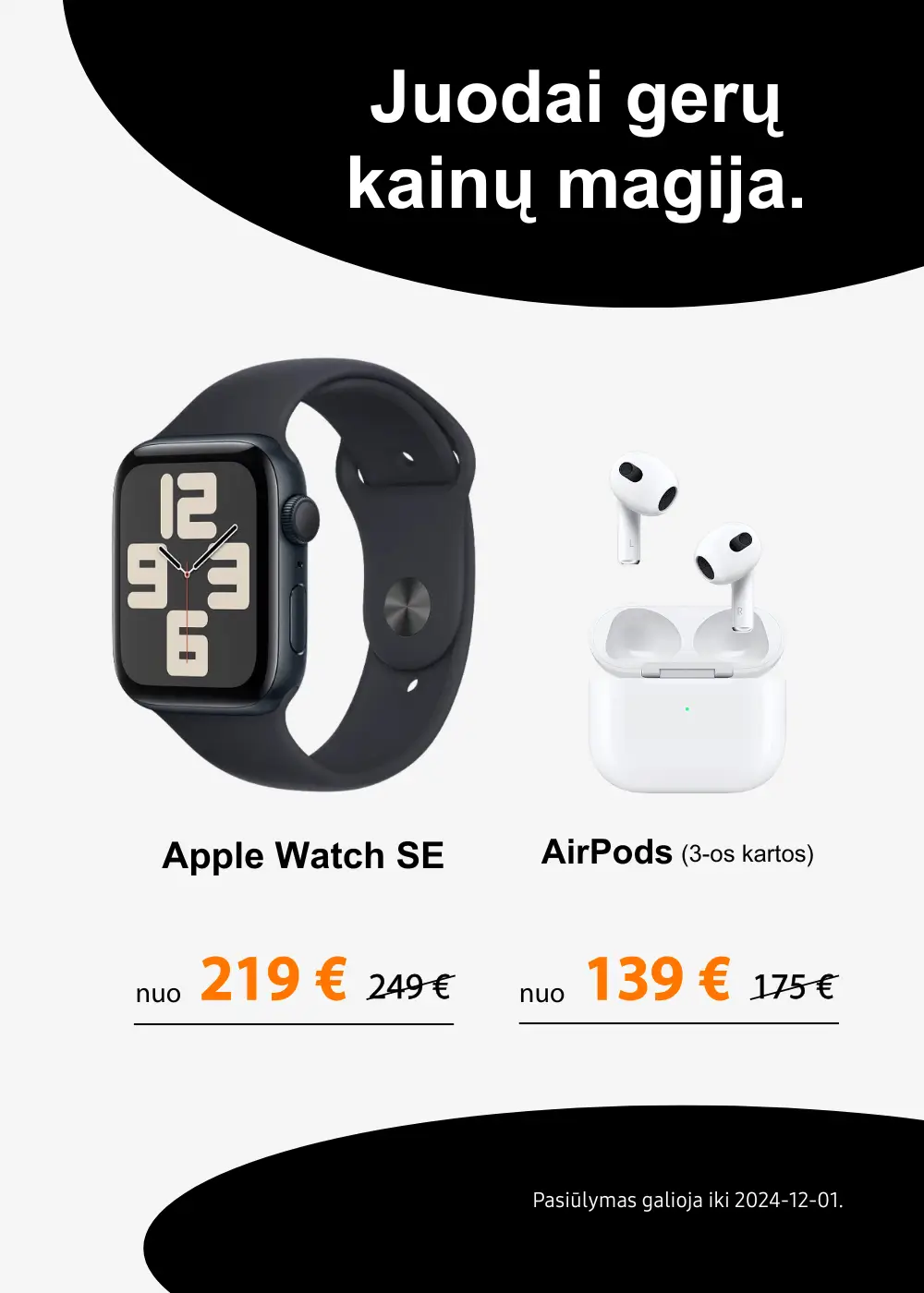 Apple Watch Se | AirPods 3rd Gen akcija, Mobili prekyba