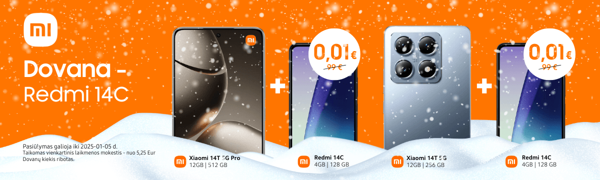 Xiaomi 14T su dovana Redmi 14C, Mobili prekyba