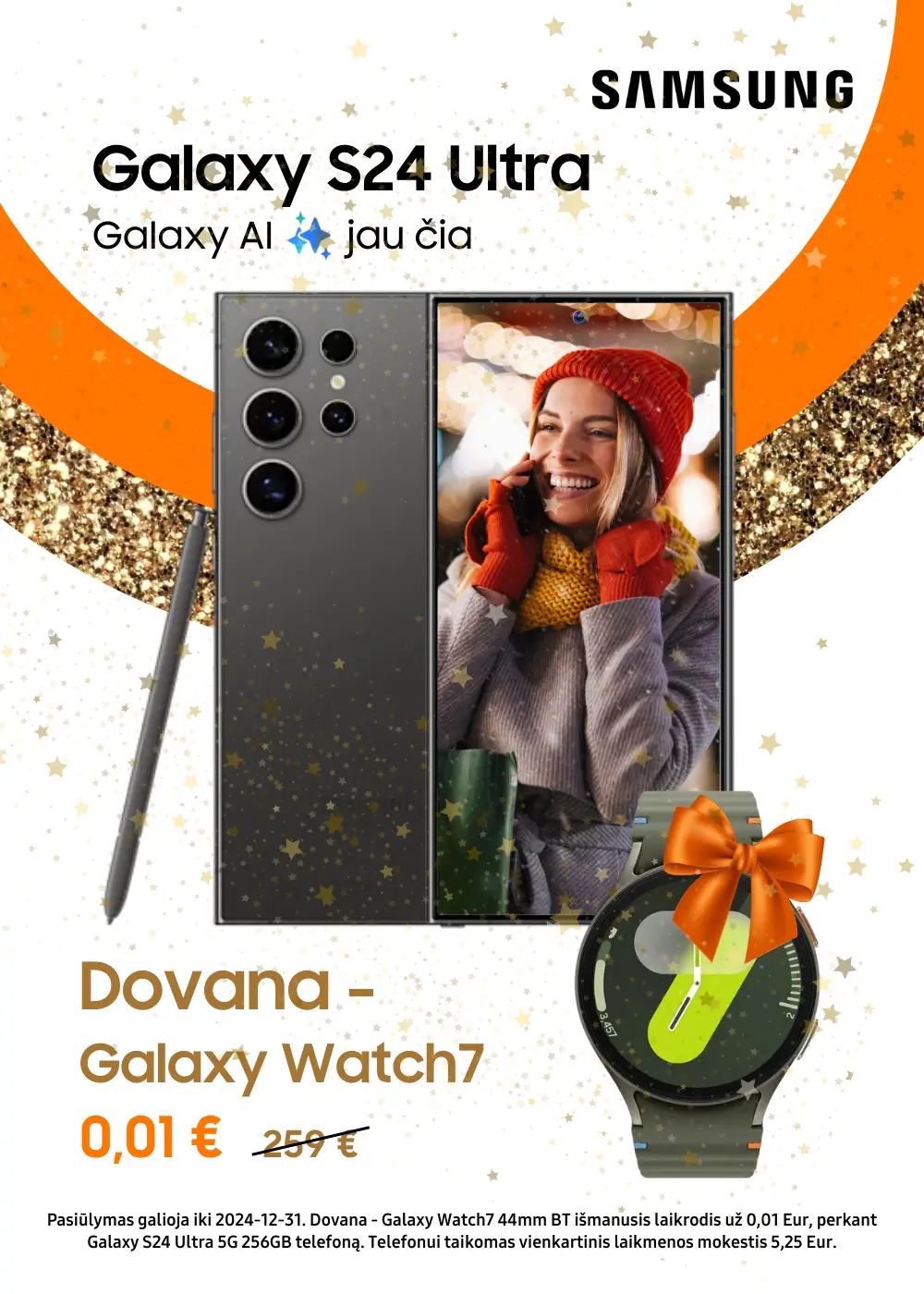 Samsung Galaxy S24 Ultra dovana Watch7, Mobili prekyba