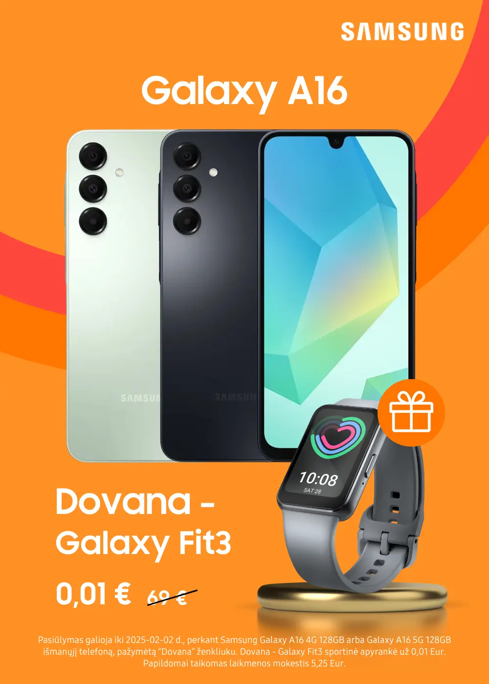 Samsung Galaxy A16 su dovana Galaxy Fit3, Mobili prekyba