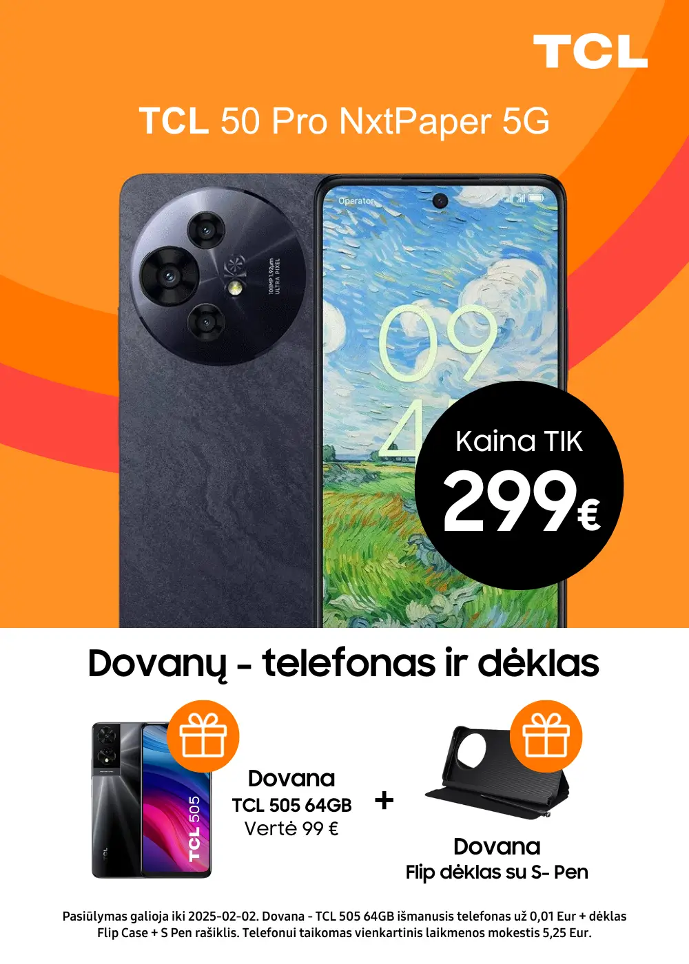 TCL 50 Pro Nxtpapr akcija dovana, Mobili prekyba