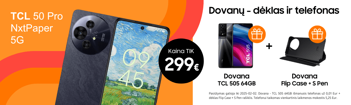 TCL 50 Pro Nxtpapr akcija dovana, Mobili prekyba