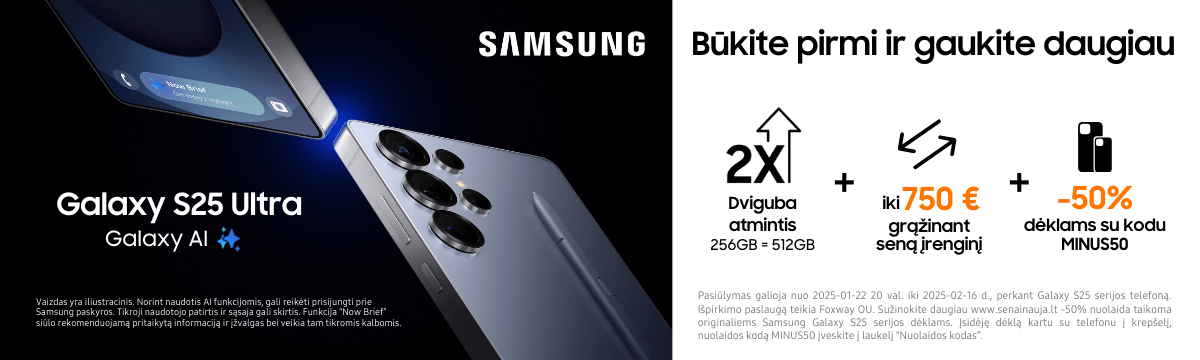 Samsung Galaxy S25 serija naujiena akcija, Mobili prekyba