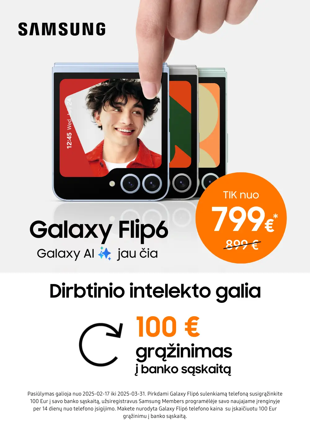 Samsung Galaxy Flip6 akcija, Mobili prekyba