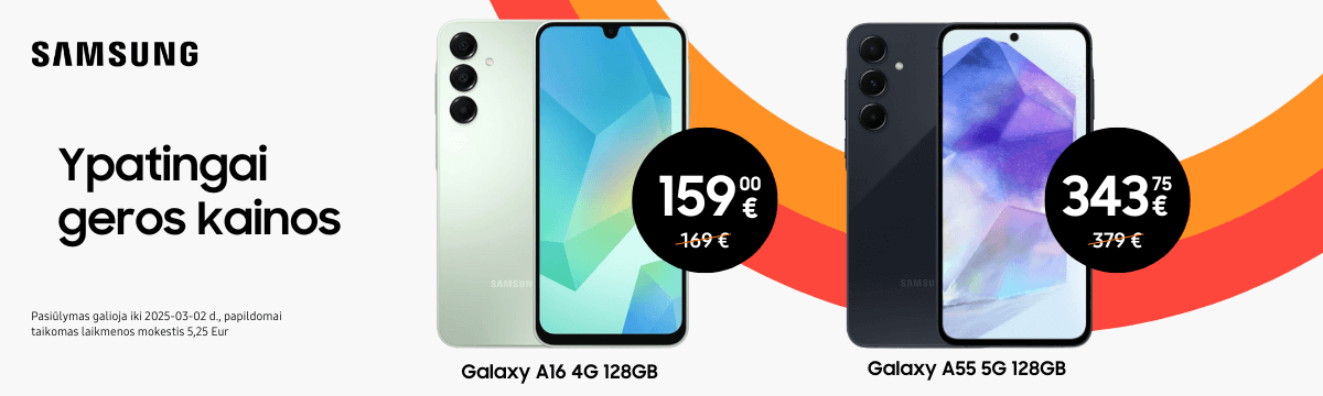 Samsung Galaxy A16 A55 akcija, Mobili prekyba