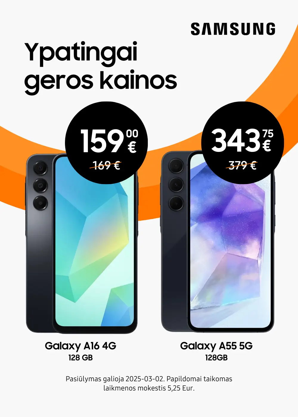 Samsung Galaxy A16 A55 akcija, Mobili prekyba