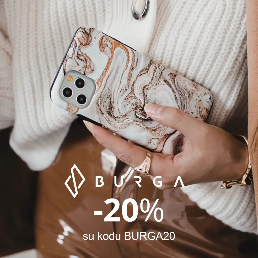 Akcija Burga dėklams, 20% nuolaida, Mobili prekyba